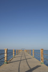 Jetty Leading Into The Red Sea In Egypt