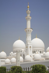 Fototapeta na wymiar Abu-Dhabi symbol, grand moss, beautiful building