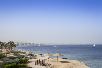 Fototapeta na wymiar Coastal View Egiptu na obrzeżach Sharm