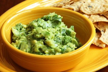 Guacamole and chips