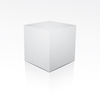 Cube on white background