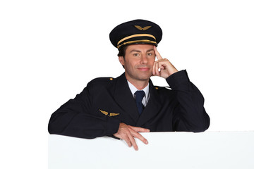 Man dressed in pilot costume © auremar