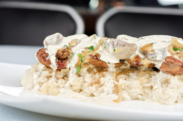 risotto with chicken liver