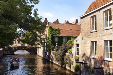 Fototapeta premium canal in Ghent, Belgium