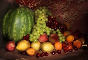 still life of fruit