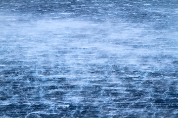 raging sea with furious waves