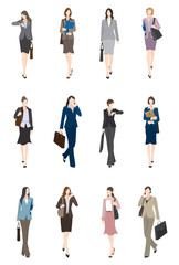 Fototapeta premium BusinessWoman_前向き