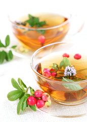 Lingonberry tea