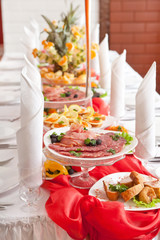 Wedding table setting