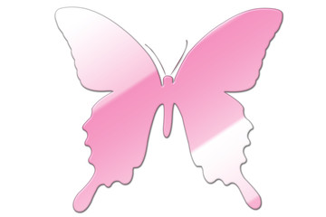 Mariposa rosa