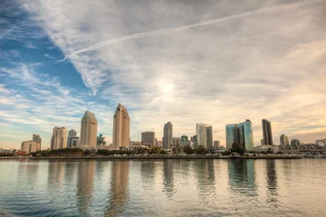 Gordijnen San Diego, California City Buildings Skyline © Mcdonojj