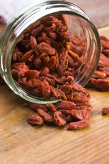 Red dried goji berries