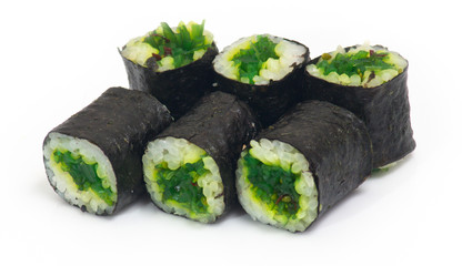 Various kinds of sushi and sashimi