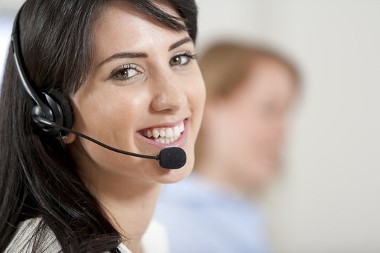 Women In A Busy Call Centre