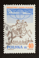 POLAND - CIRCA 1980: Stamp printed in Poland