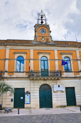 Fototapeta na wymiar Municipal building. Calimera. Puglia. Italy.