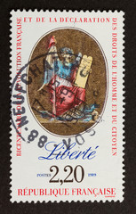 FRANCE - CIRCA 1980: Stamp printed in the France