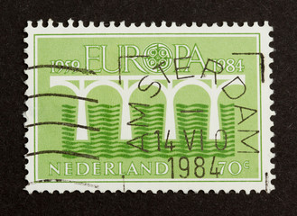 HOLLAND - CIRCA 1980: Stamp printed in the Netherlands