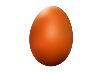 Oeuf réaliste marron