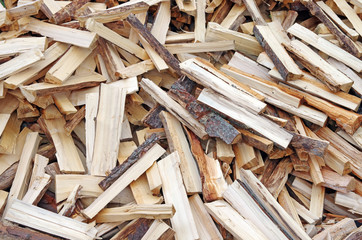 Pile of wood background