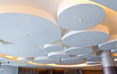 ceiling detail of a hotel interior