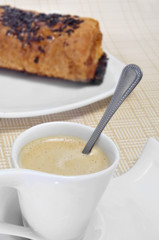 croissant and coffee