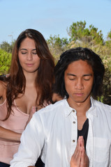 Young Couple in Meditation