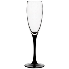 champagne glass clear isolated on white