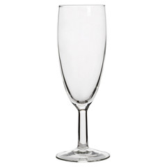 champagne glass clear isolated on white