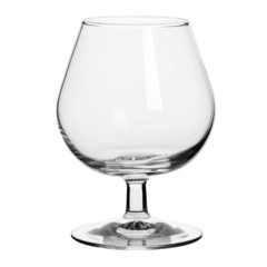 Brandy glass isolated on white background