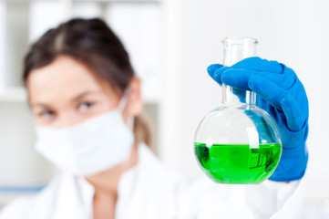 Fototapeta premium portrait of chemist