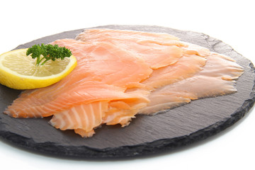 Tranches de saumon fumé