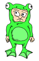 Funny costume man