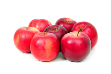 Fototapeta na wymiar jabłka na białym tle
