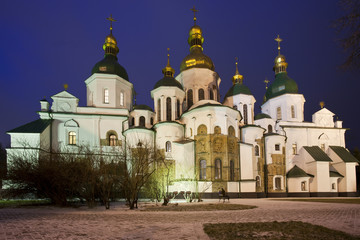 Fototapeta na wymiar Sofia cathedral at night