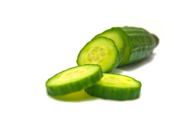 fresh cucumber close-up