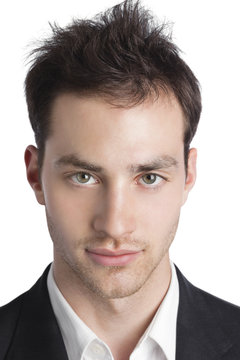 Young professional looking into camera closeup