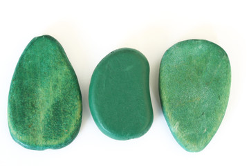 green stones
