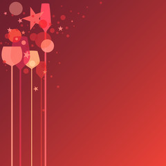 Obraz premium Red Party Glasses