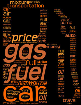 fuel pump station pictogram tag cloud
