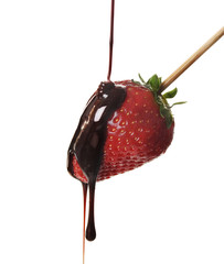 Strawberry in chocolate