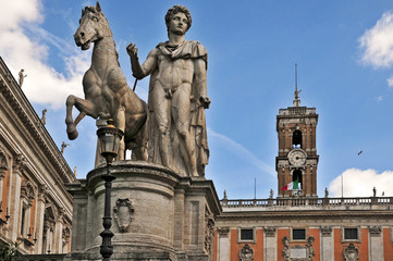Fototapeta na wymiar Rzym, Piazza del Campidoglio