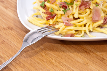 Cheese Spaetzle decorated with parsley