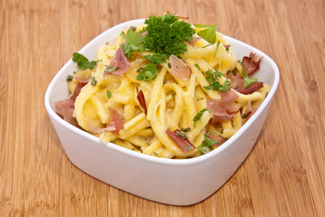 Bowl with Cheese Spaetzle