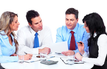 Obraz premium Group of business people working.