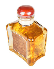 tequila bottle isolated on white