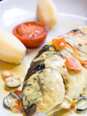 fish and potatoes