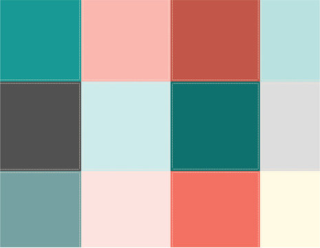 Colored squares aqua