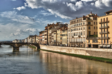 Fototapeta premium Widok Florencji z Ponte Vecchio