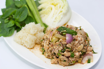 thai spicy minced pork